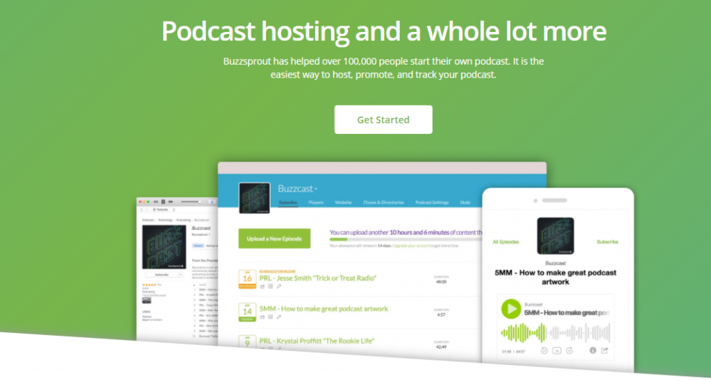 Best Podcast Hosting Sites - Buzzsprout