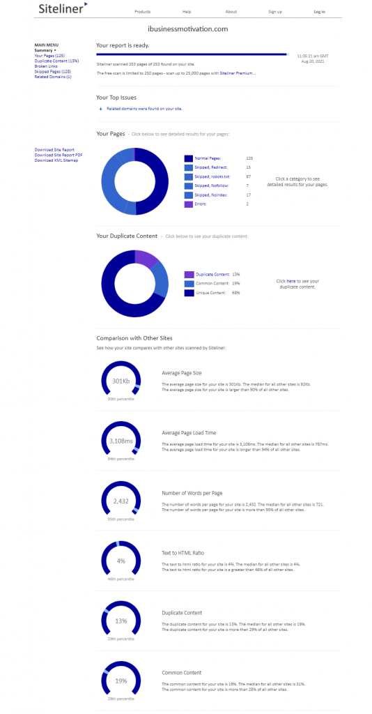 Best SEO Tools  - Siteliner