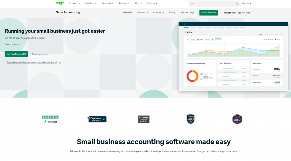 Best Small Business Accounting Software - Sage accounting