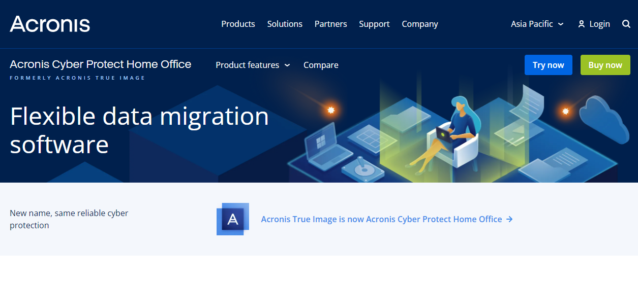 acronis true image data migration software