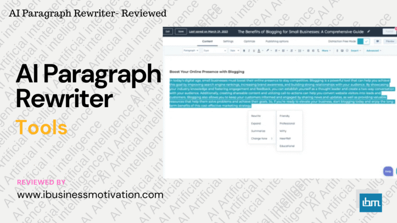 Best AI Paragraph Rewriter Tools