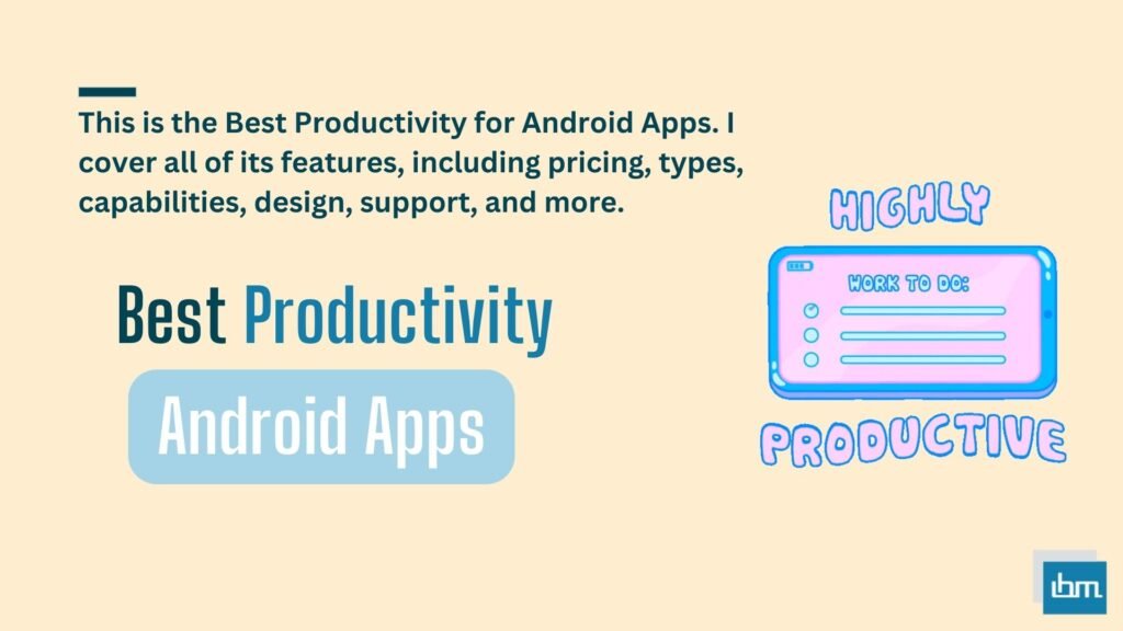 Best Productivity for Android Apps