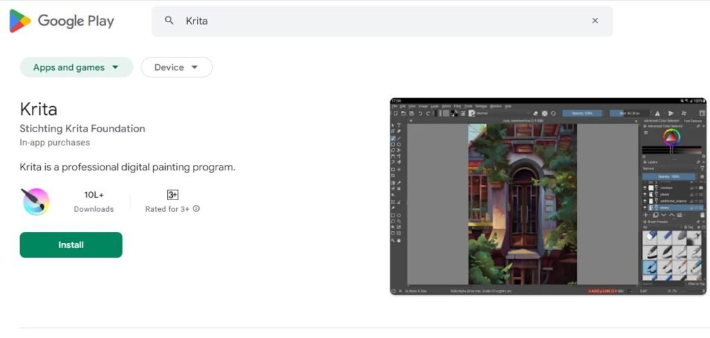 Best Drawing for Android Apps - Krita