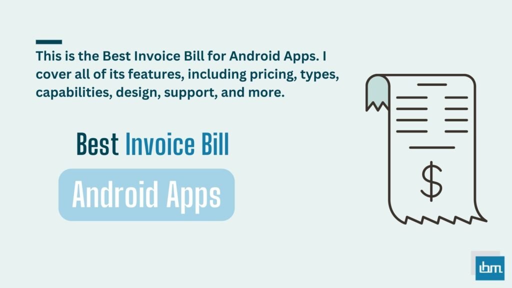 Best Invoice Bill for Android Apps