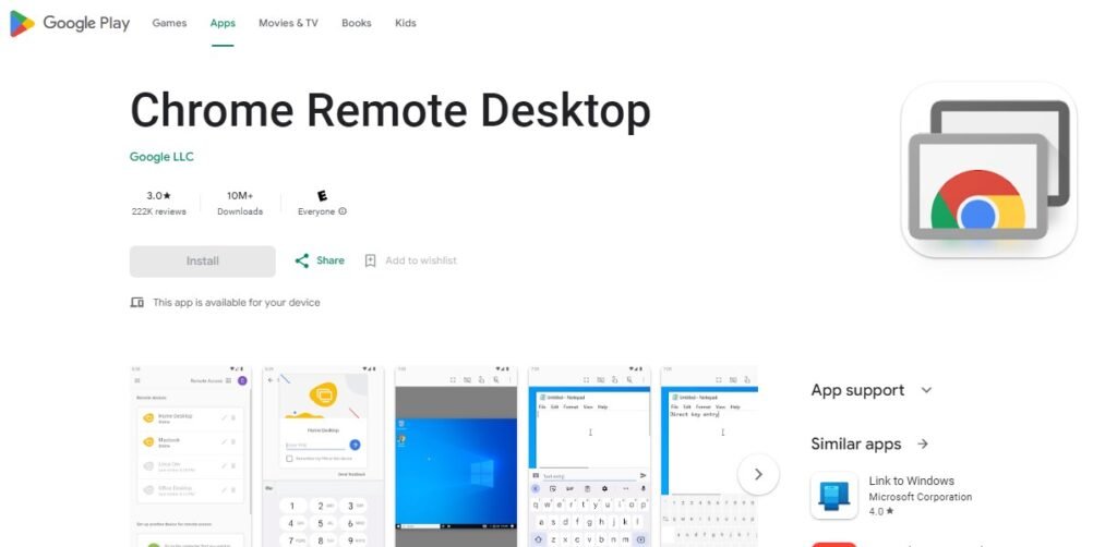 Best Remote Access for Android Apps - Chrome Remote Desktop