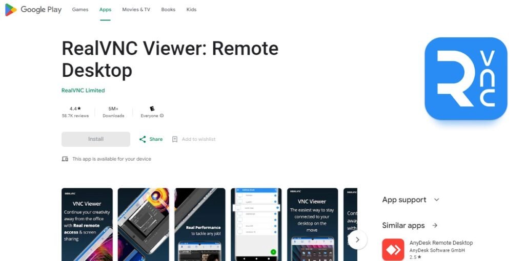 Best Remote Access for Android Apps - VNC Connect