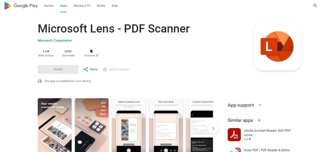 Best Scanner for Android Apps - Microsoft Lens