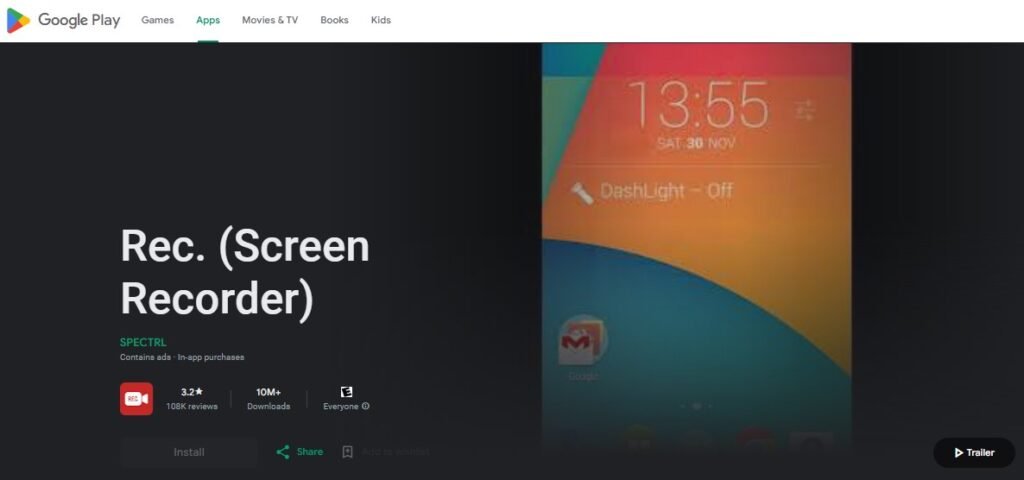 Best Screen Recorder for Android Apps - Rec. Screen Recorder