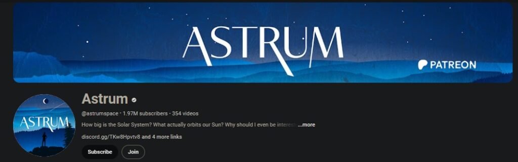 Best Astronomy YouTube Channels - Astrum