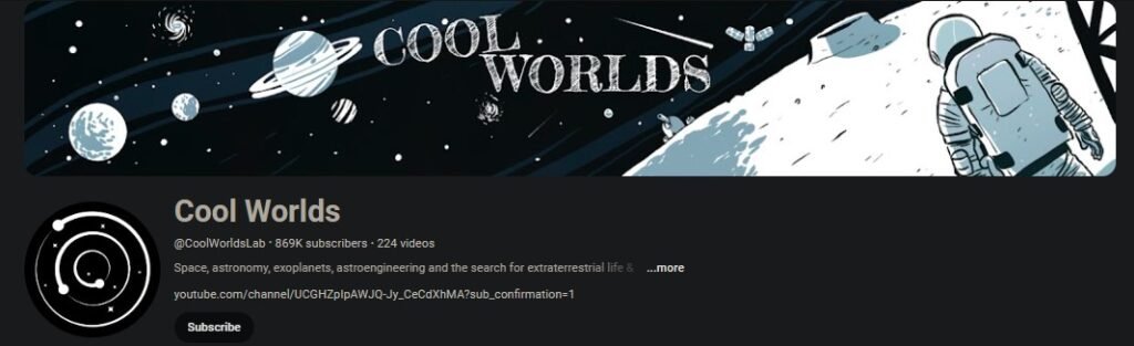Best Astronomy YouTube Channels - Cool Worlds