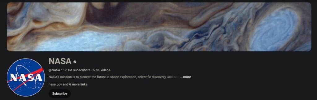 Best Astronomy YouTube Channels - NASA