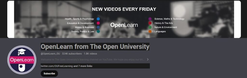 Best Sociology YouTube Channels - OpenLearn from The Open University