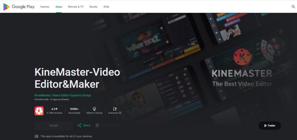 Best Video Editing for Android Apps - Kinemaster