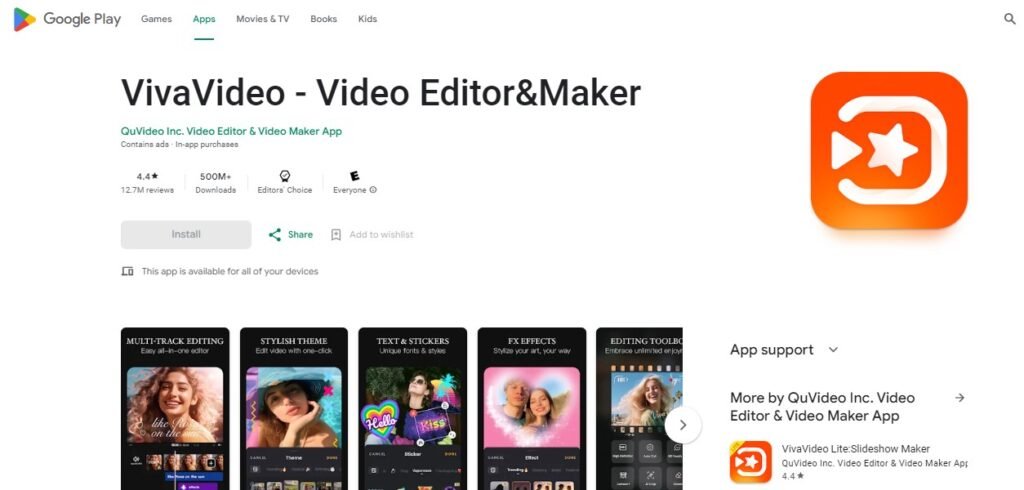 Best Video Editing for Android Apps - Vivavideo