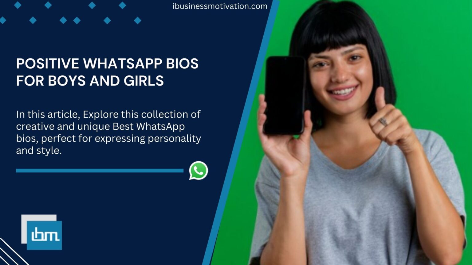 Simple WhatsApp Bios for Boys and Girls