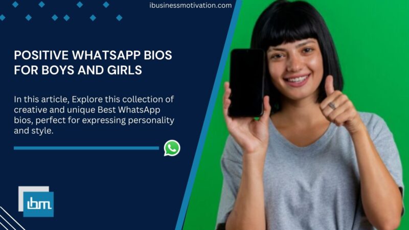 Simple WhatsApp Bios for Boys and Girls
