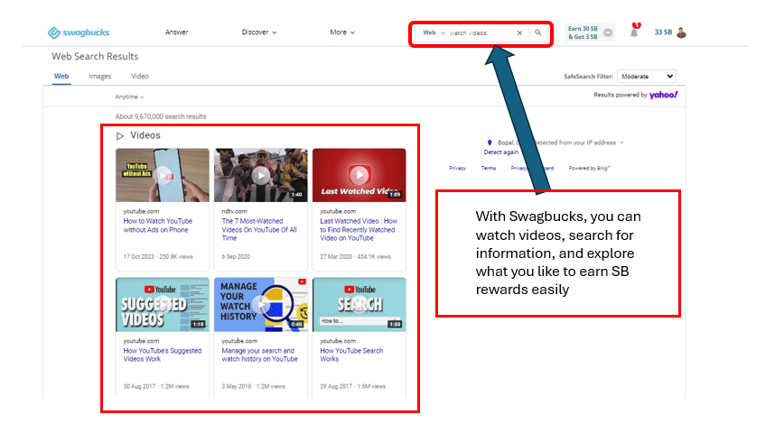 swagbucks SB Shop Online and Earn Cashback