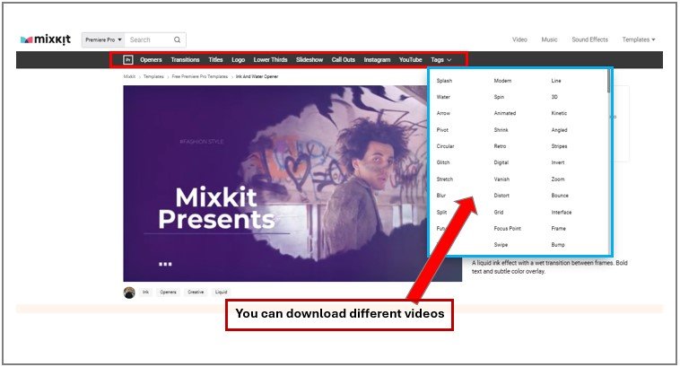 MixKit Templates- Simplifying Video Editing