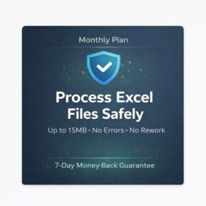 Monthly Plan Excel Tools For Premium Members