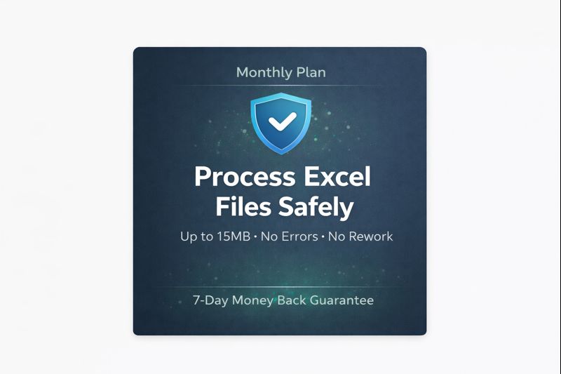 Monthly Plan Excel Tools For Premium Members