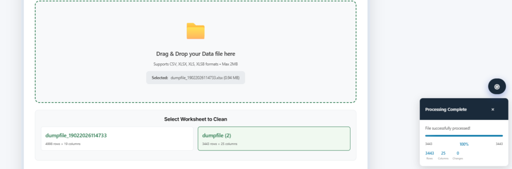 Excel Data Cleaner Online Free - Remove Duplicates, Fix Errors & Standardize Your Spreadsheet in Minutes Select Worksheet to Clean - IBusiness Excel Tools