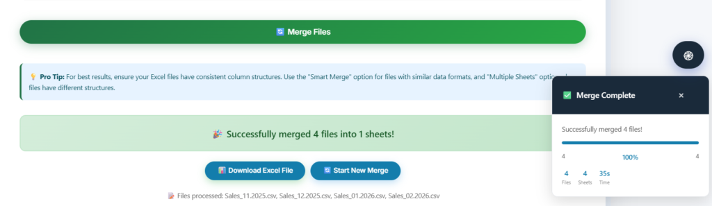 Merge Multiple Excel Files Into One Online Free Merge and Download – IBusiness Excel