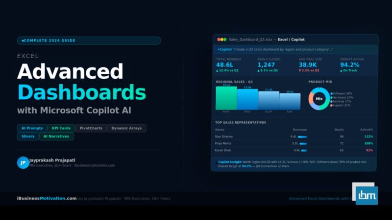 Advanced Excel Dashboards with Copilot The Complete Guide