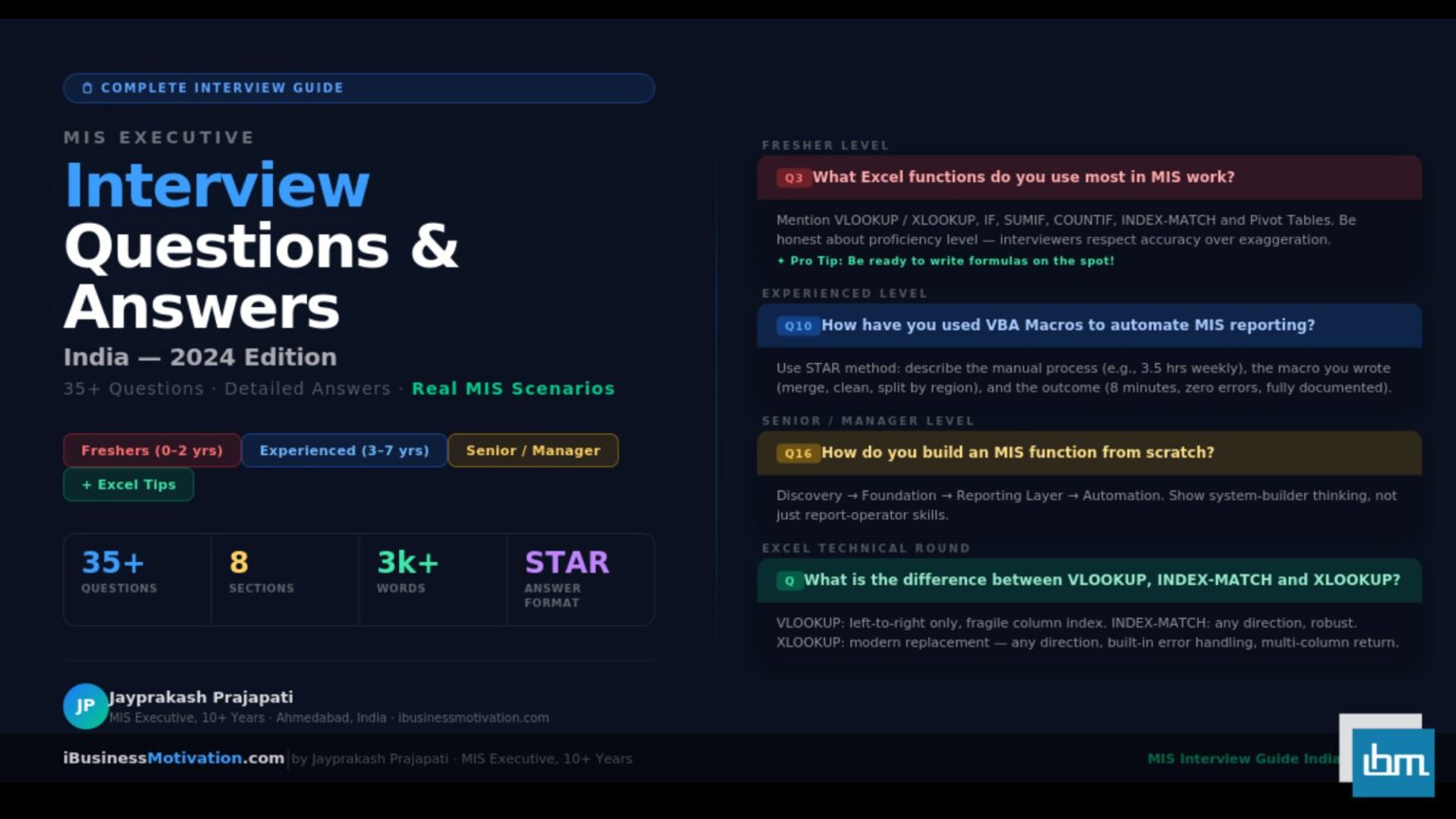 MIS Executive Interview Questions and Answers India Complete Guide (Freshers + Experienced)